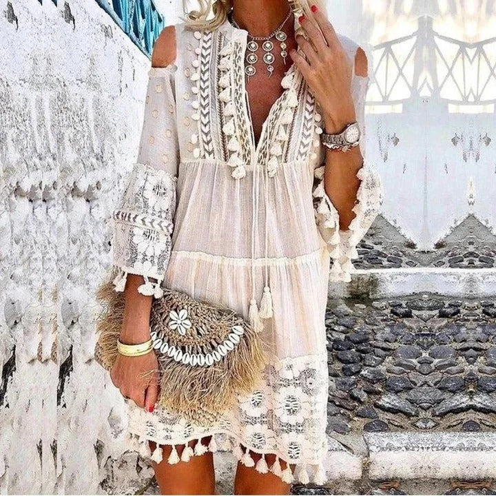 Bella Boho Style Mini Dress