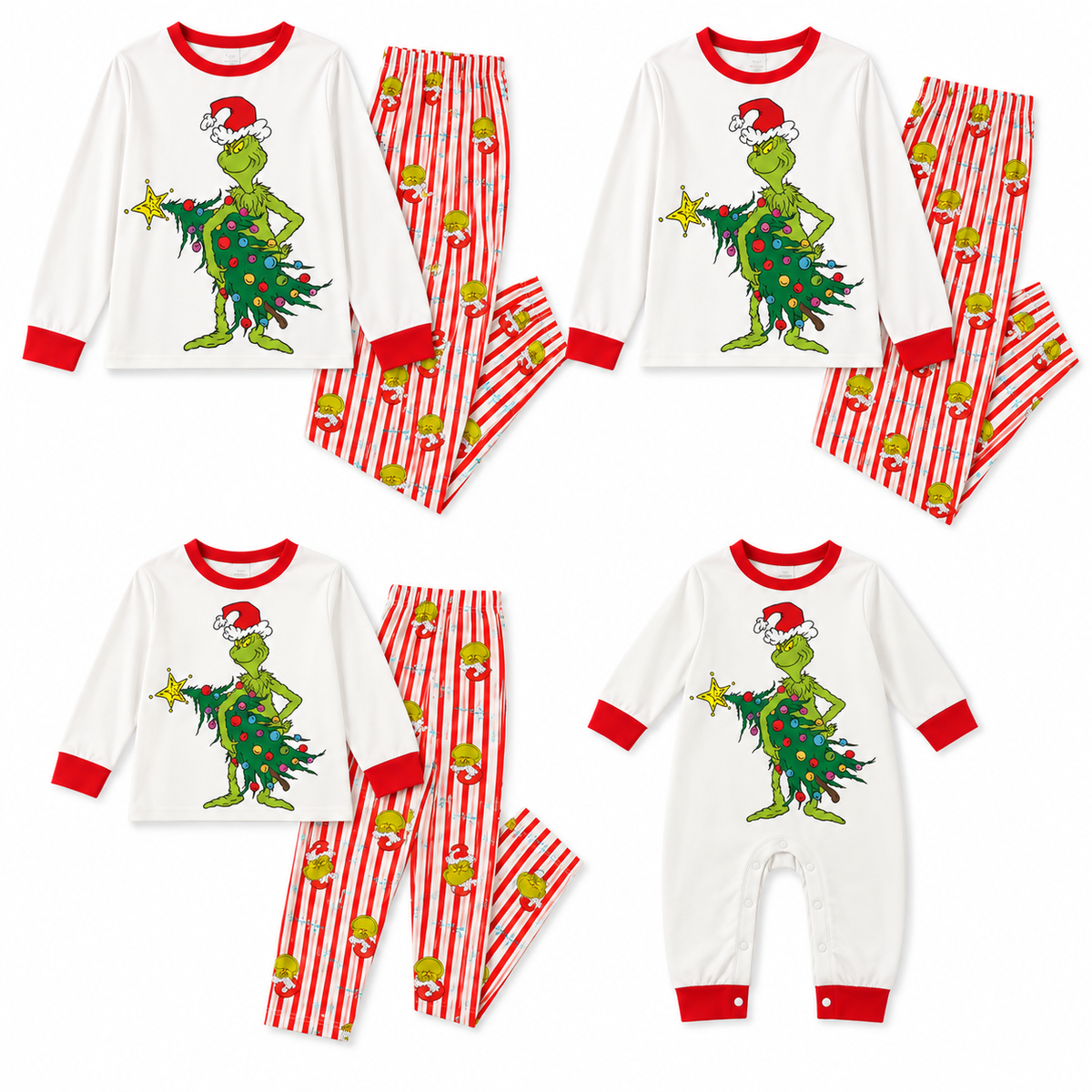 Frosty Nights-Family Matching Grinch Christmas Pajamas