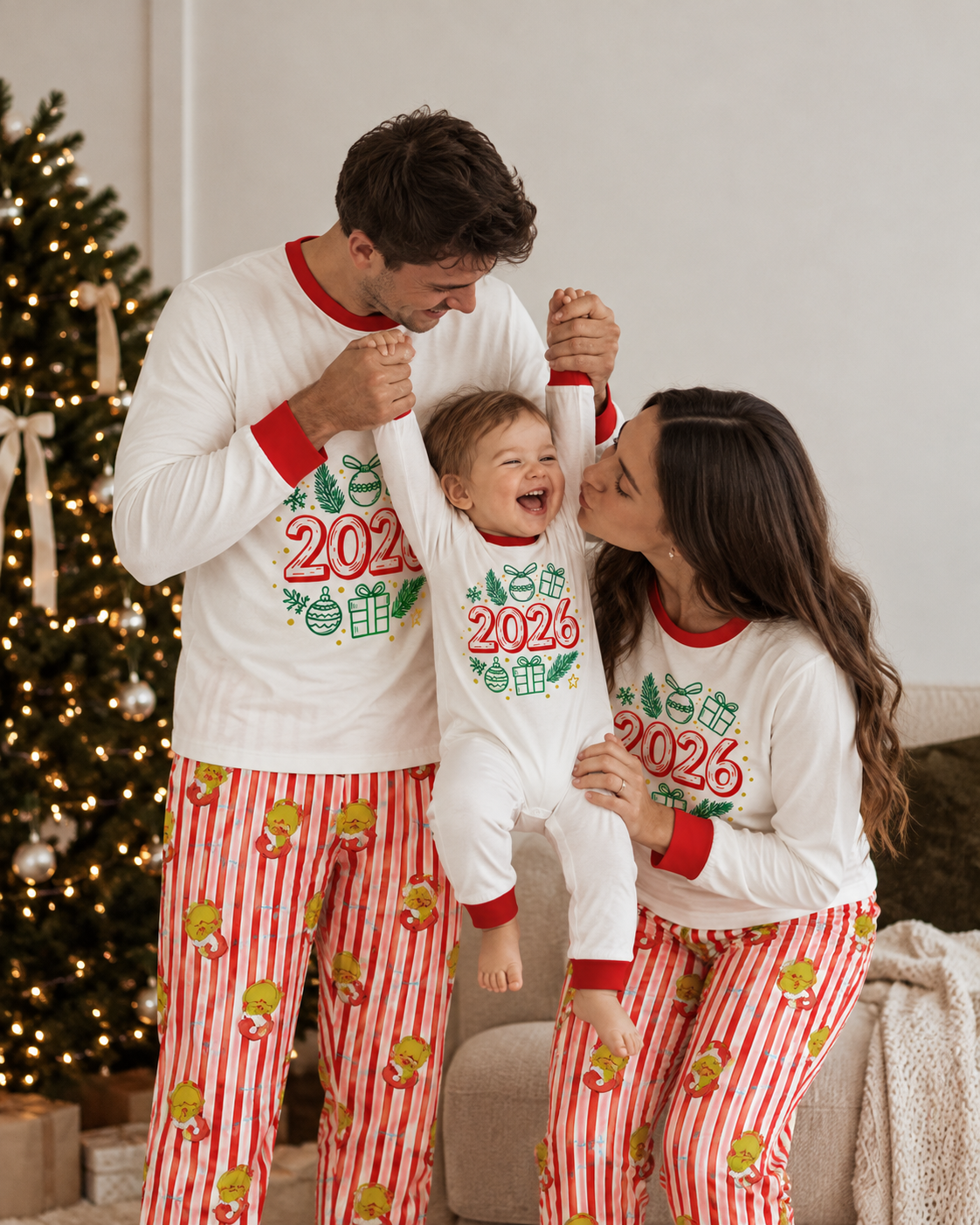 Holiday Hush-Family Matching Grinch Christmas Pajamas