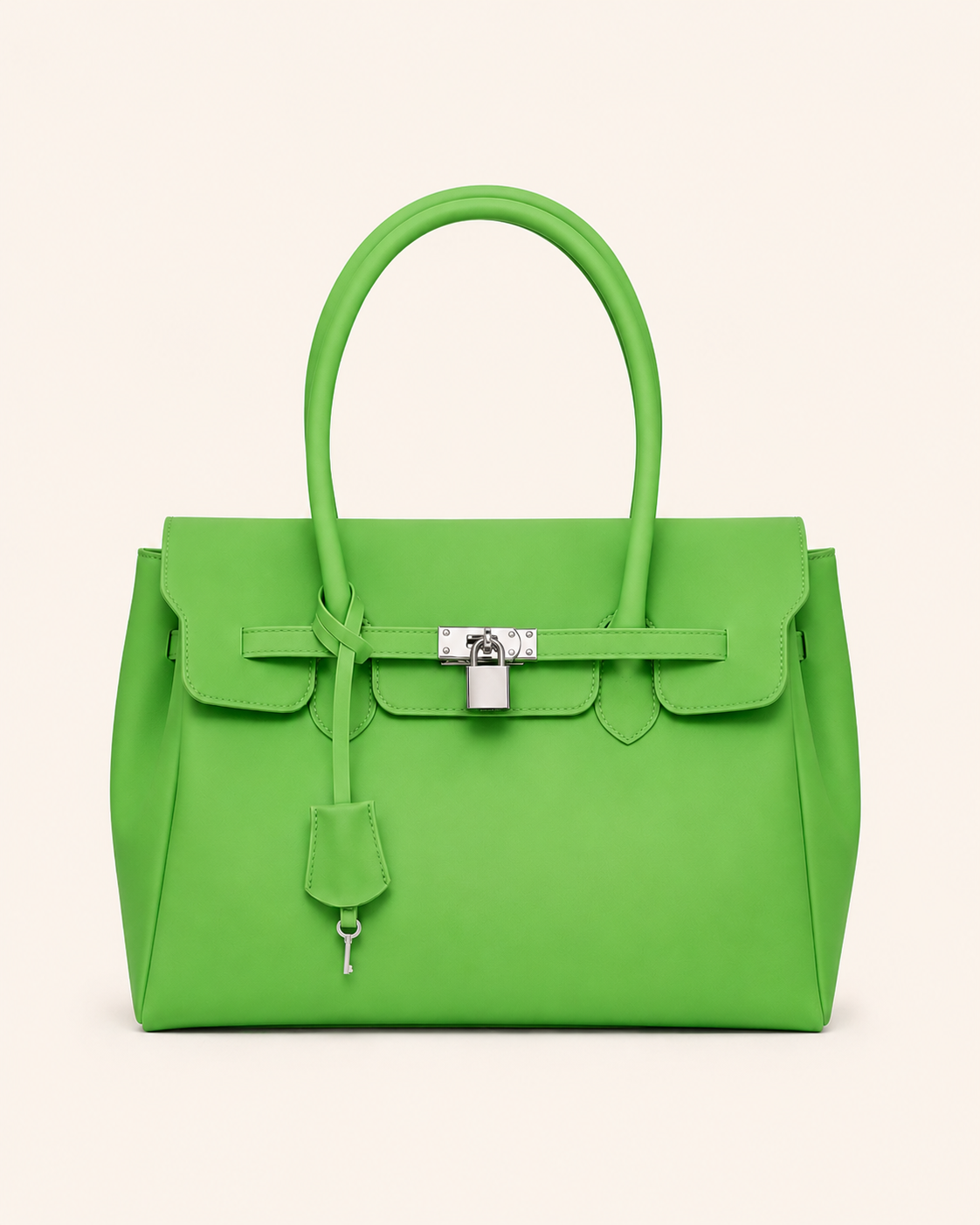 Transparent Solid Color Pvc Jelly Bag Women's Tote Bag