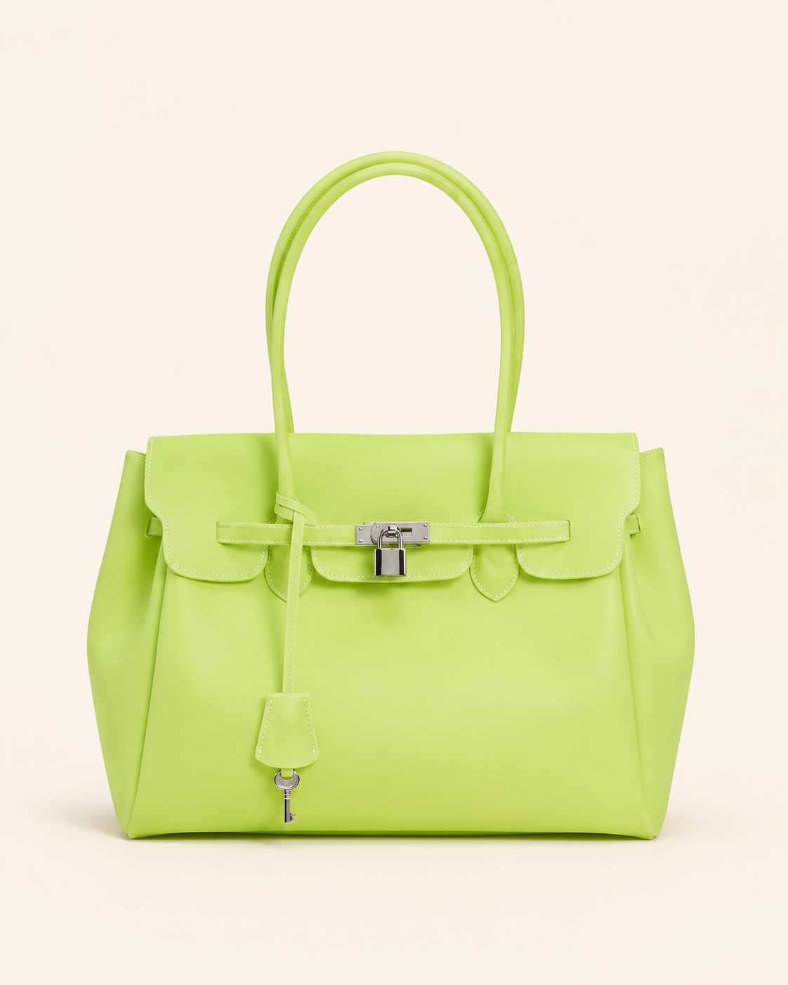 Transparent Solid Color Pvc Jelly Bag Women's Tote Bag
