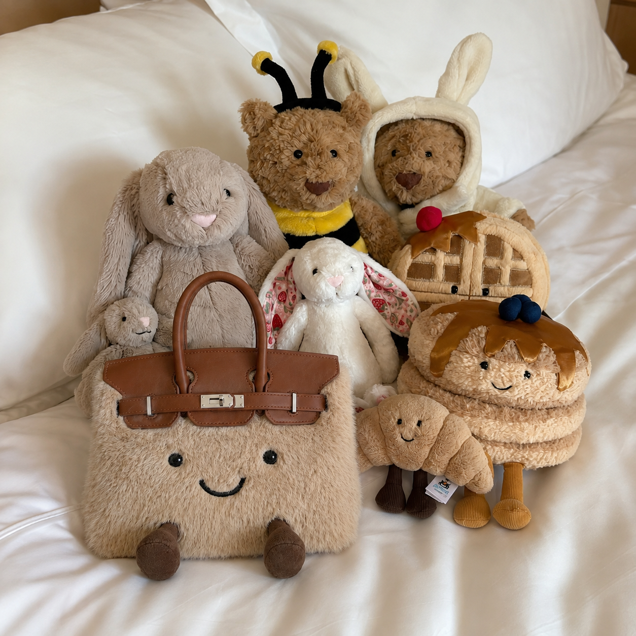 Fluffy Fox Brown-Jellycat Mini brikin  Bag