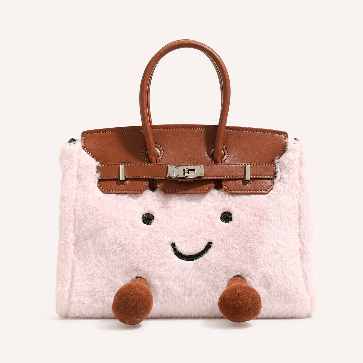 Fluffy Fox PInk-Jellycat Mini brikin  Bag