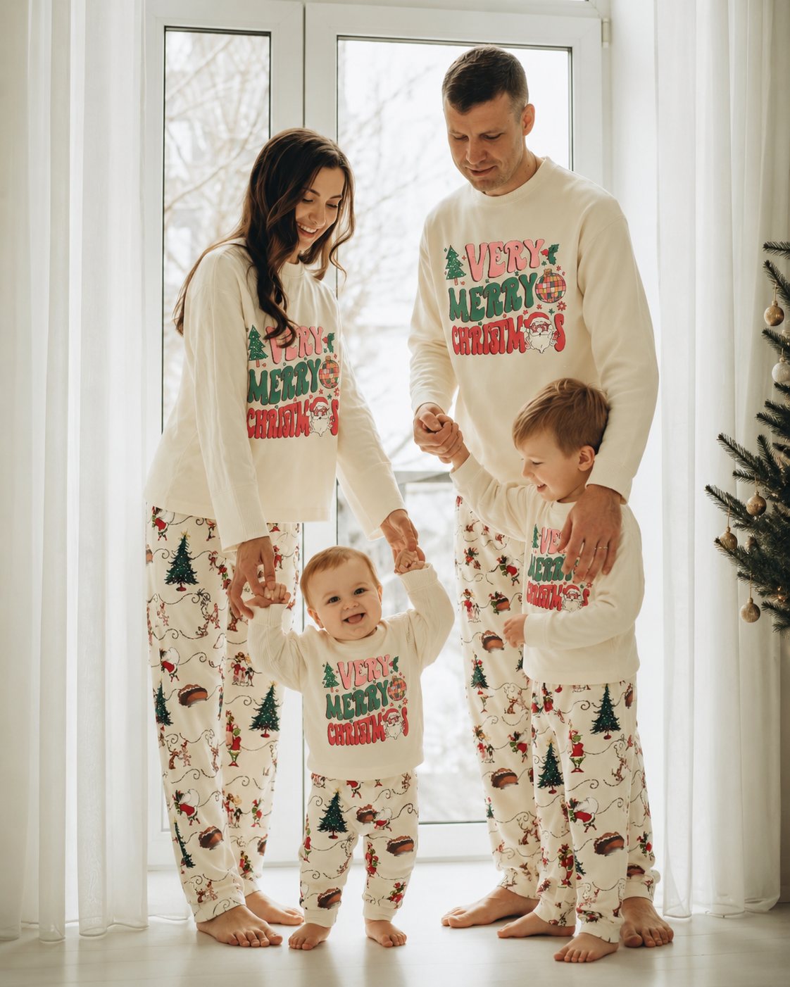 Merry Pines-Grinch Family Christmas Pajamas