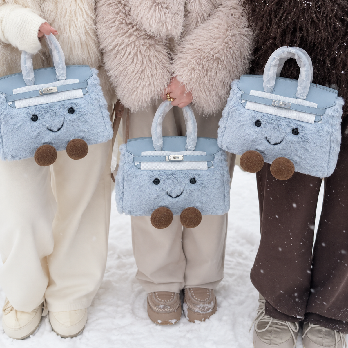 Denim Blue-Jellycat Mini birkin Bag