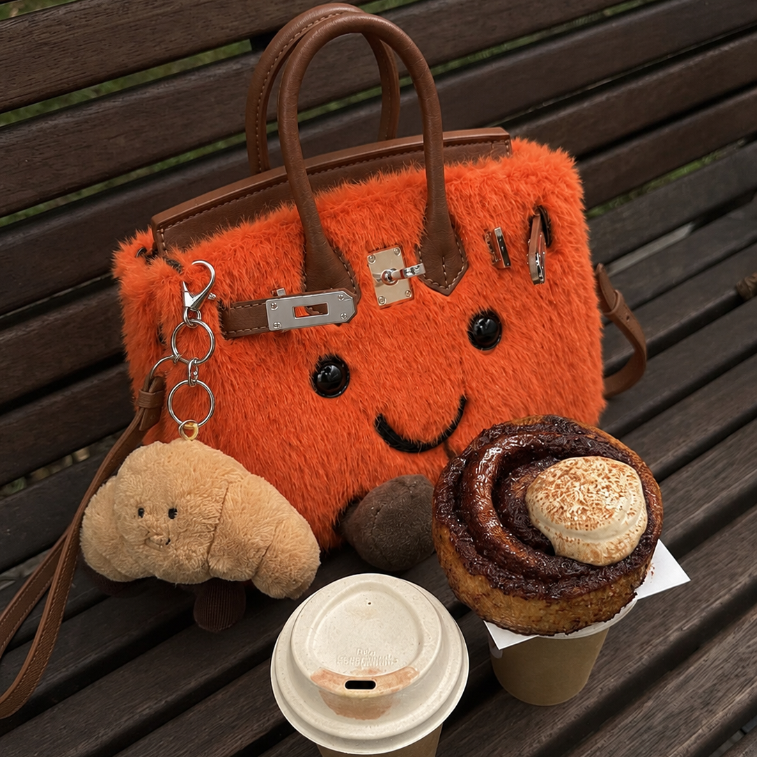 Fluffy Fox Orange-Jellycat Mini brikin  Bag