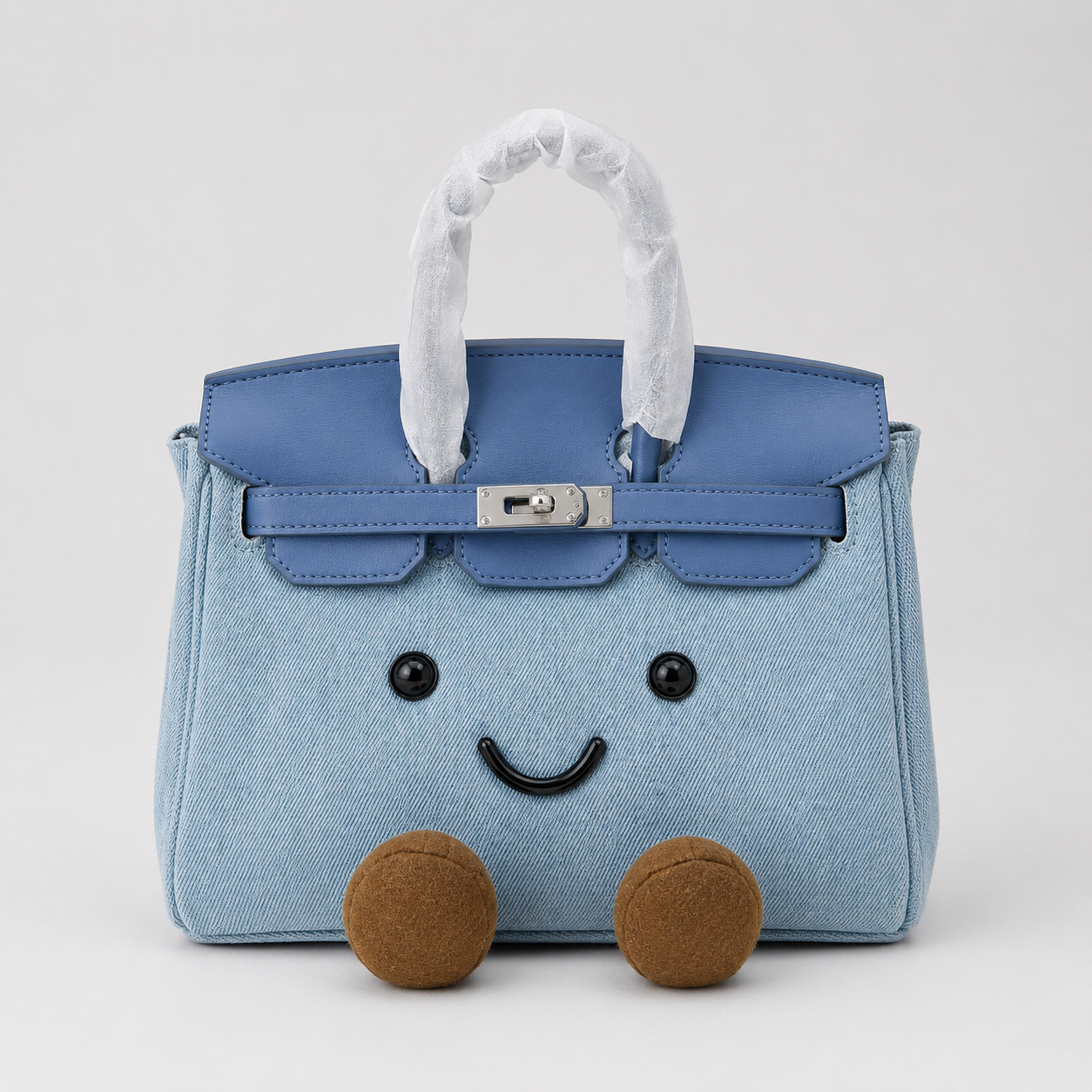 Denim Blue-Jellycat Mini brikin  Bag