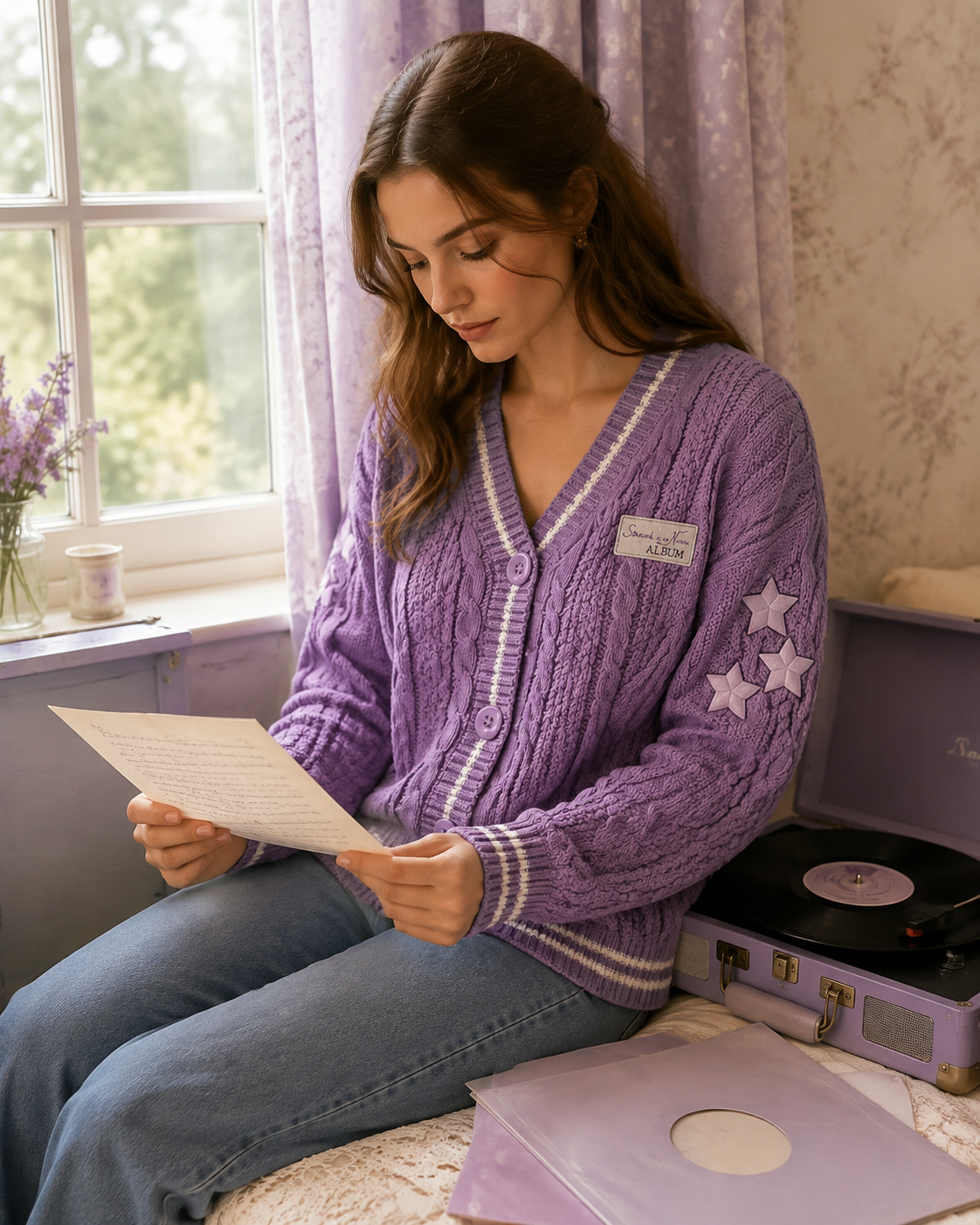 Speak Now Lavender Cardigan Taylors Version
