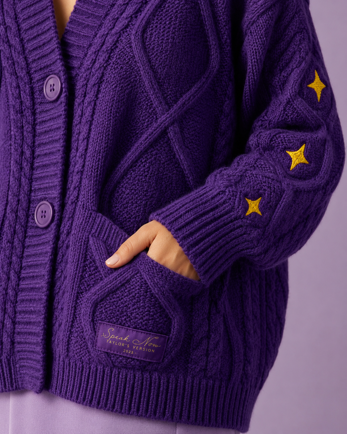 Speak Now Cardigan Taylors Version, Purple Cardigan Sweater