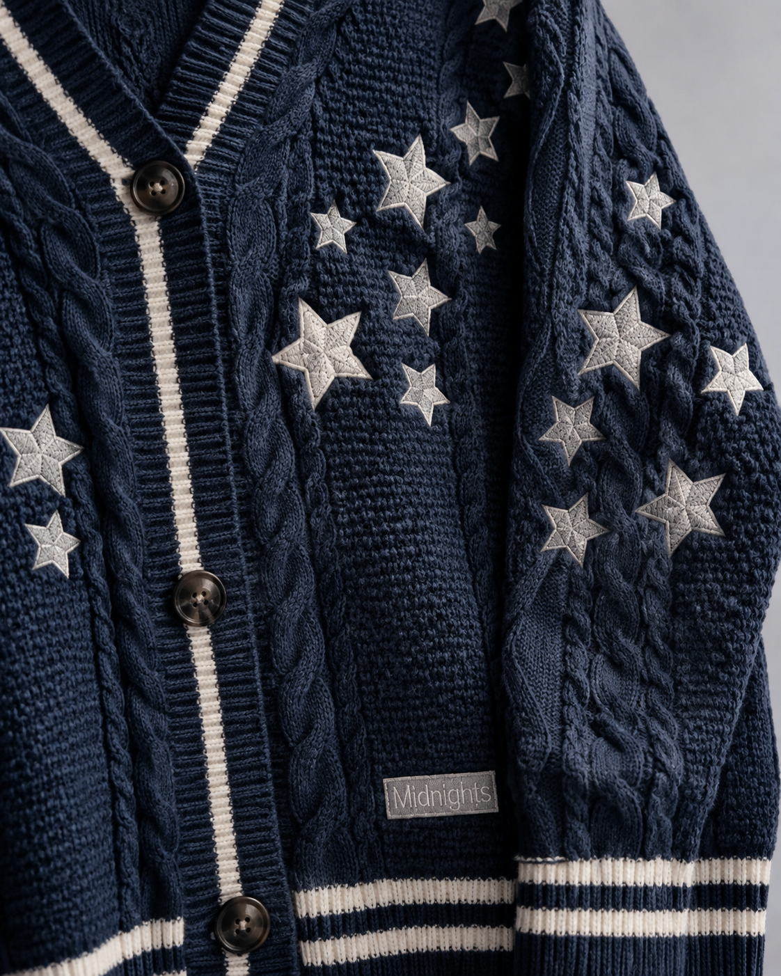 Midnights Cardigan Taylors Version, Navy Blue Sweater