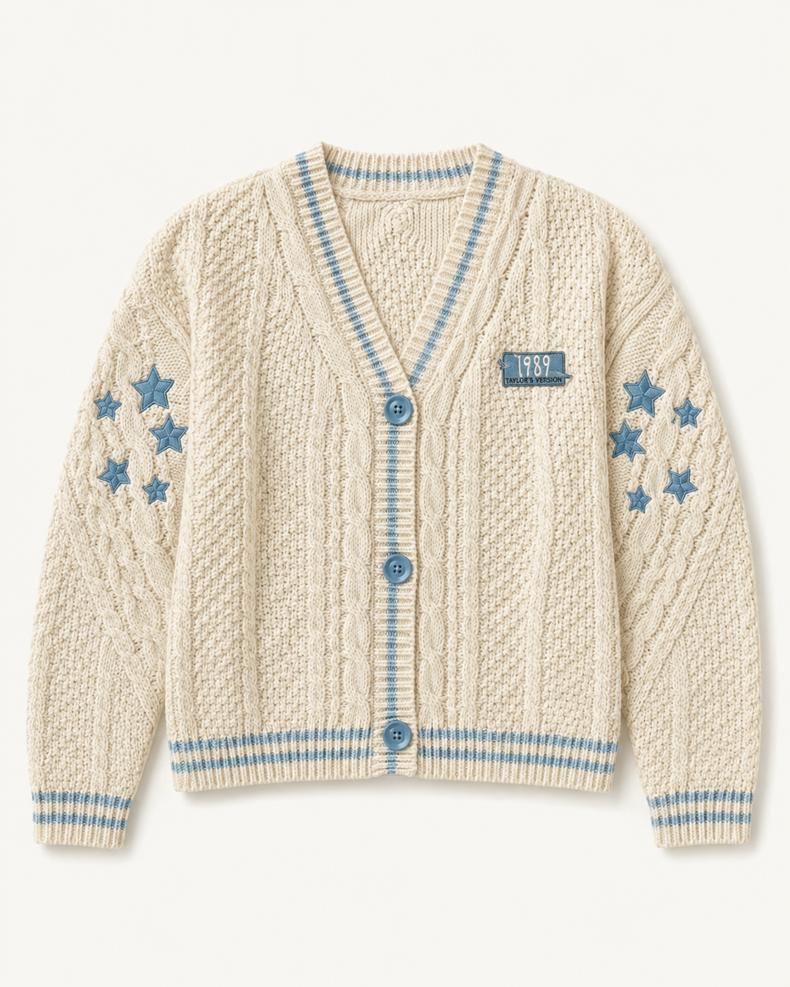 1989 Taylors Version Cardigan, Beige Cardigan Sweater