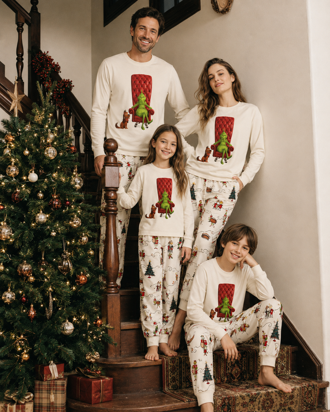 Grinchmas Cheer-Grinch Family Christmas Pajamas