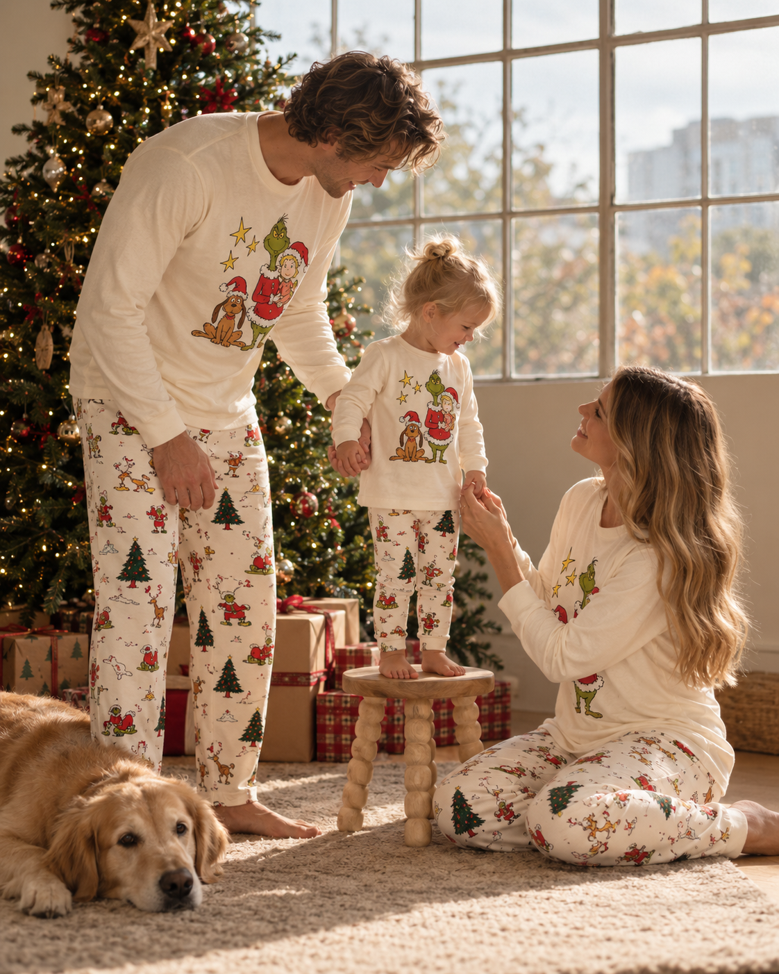 Holiday Mischief-Grinch Family Christmas Pajamas