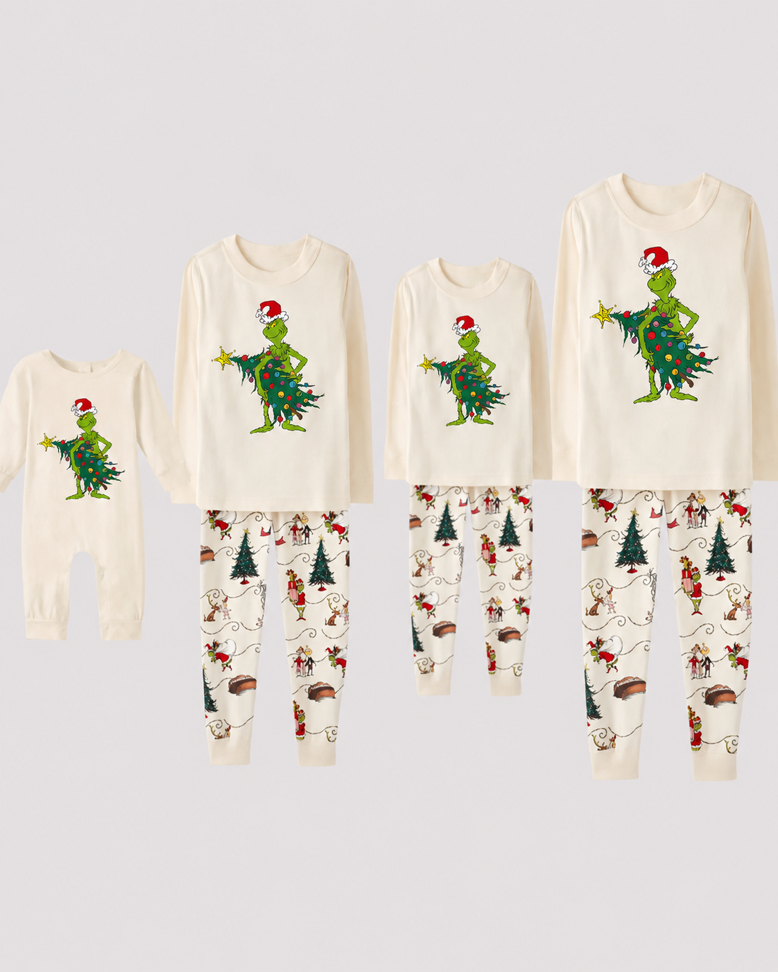 Sugar Tree-Grinch Family Christmas Pajamas