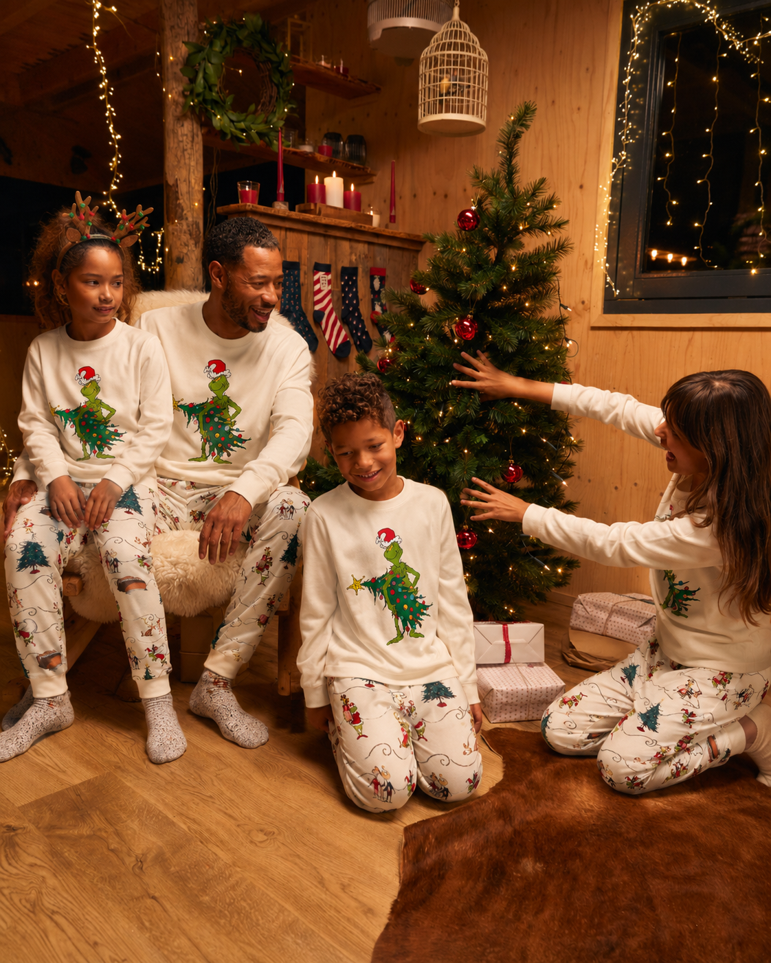 Sugar Tree-Grinch Family Christmas Pajamas