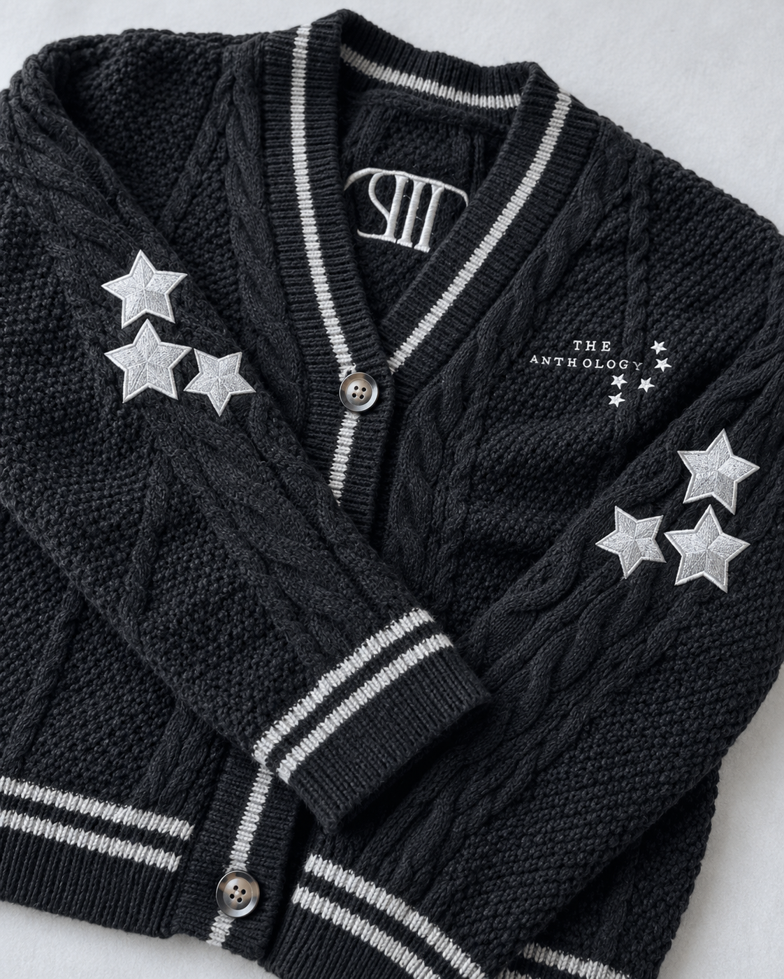 Anthology Tortured Poets Department Cardigan - TTPD Black Sweater