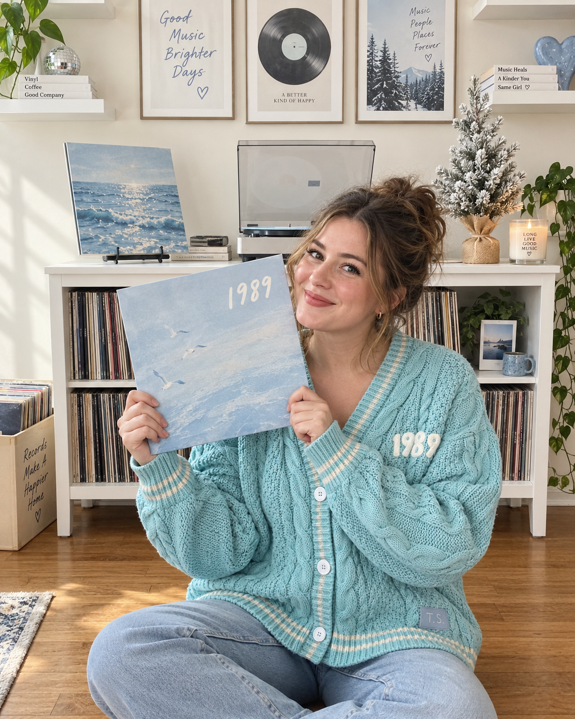 1989 Cardigan Taylors Version, Sky Blue Cardigan Sweater