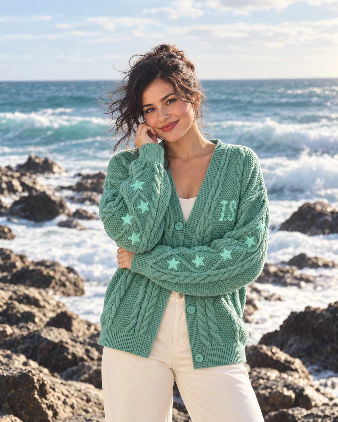 Showgirl Green Cardigan Taylors Version, Showgirl Album Sweater
