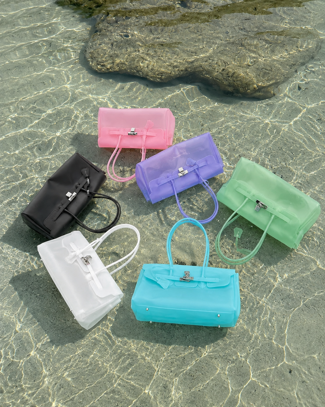 Horizontal Candy Color Jelly firkin bag