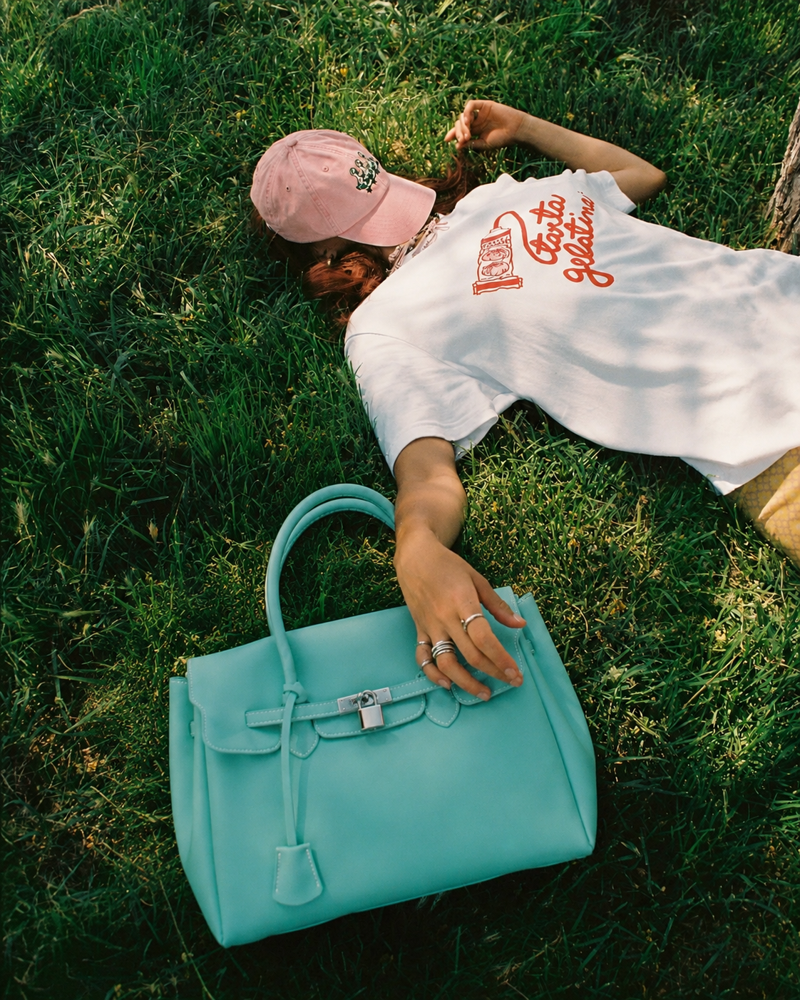 Tiffany Color Pvc Jelly firkin Tote Bag