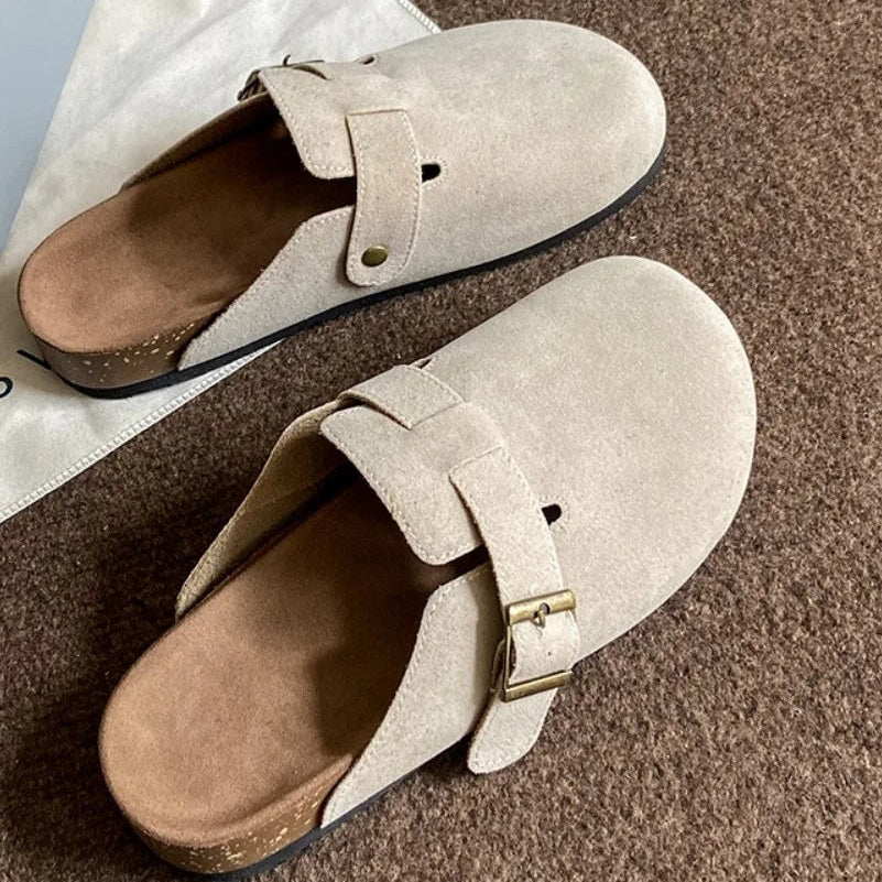Boston Suede Footbed Clogs Shoes