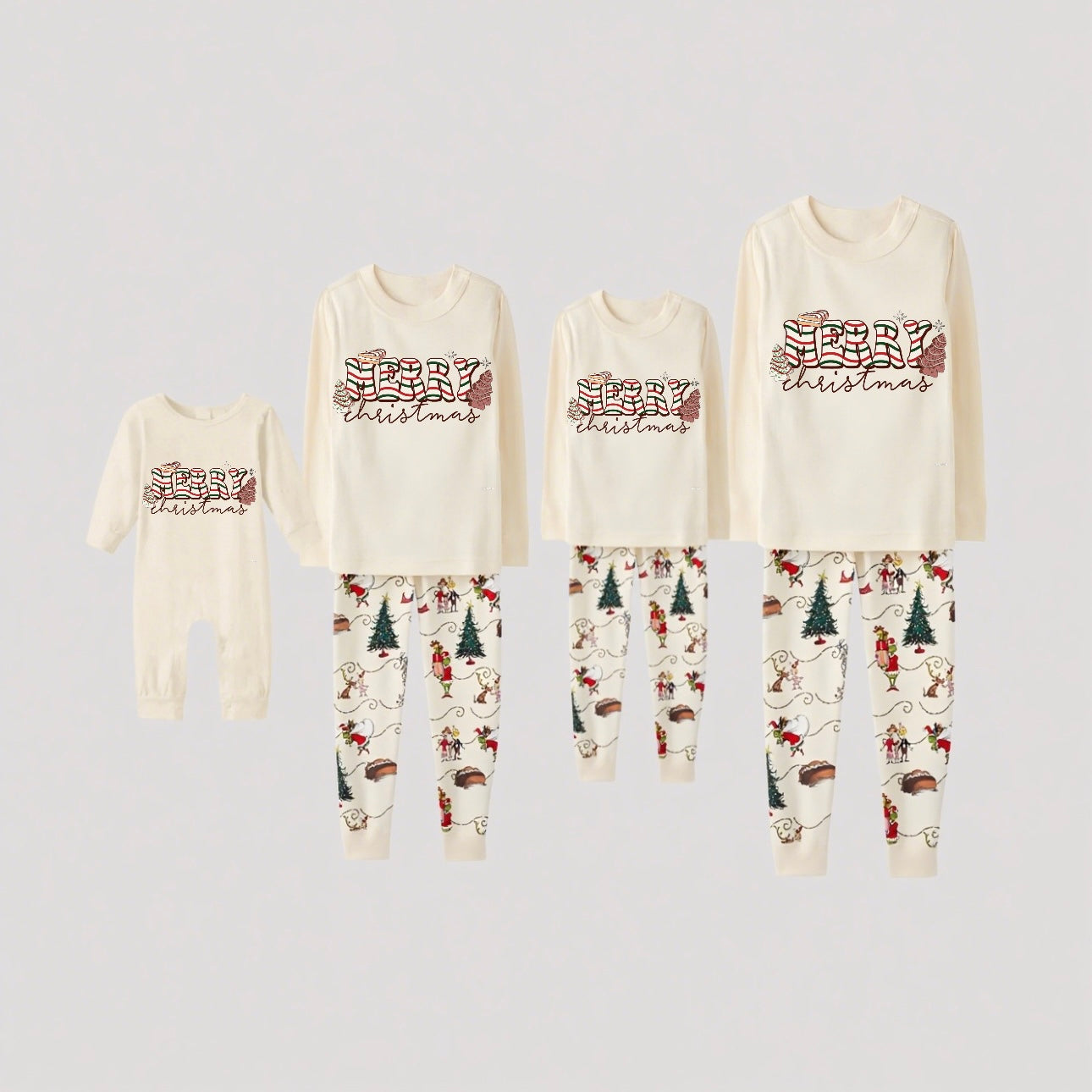 Snowy Repose-Grinch Family Christmas Pajamas