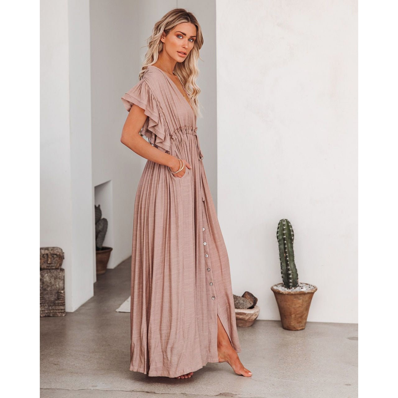 Fluid Bohemian Long Boho Dress