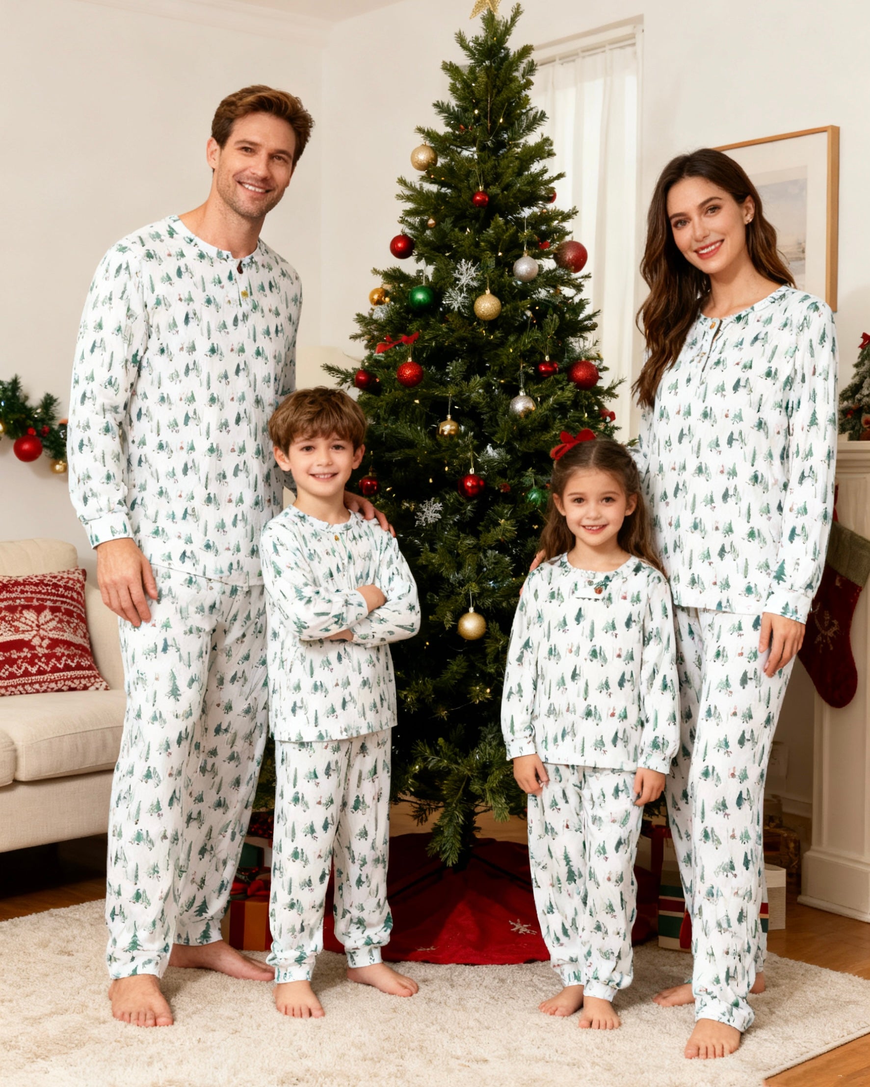 MEMORIES LEAFY-Family Christmas Pajamas