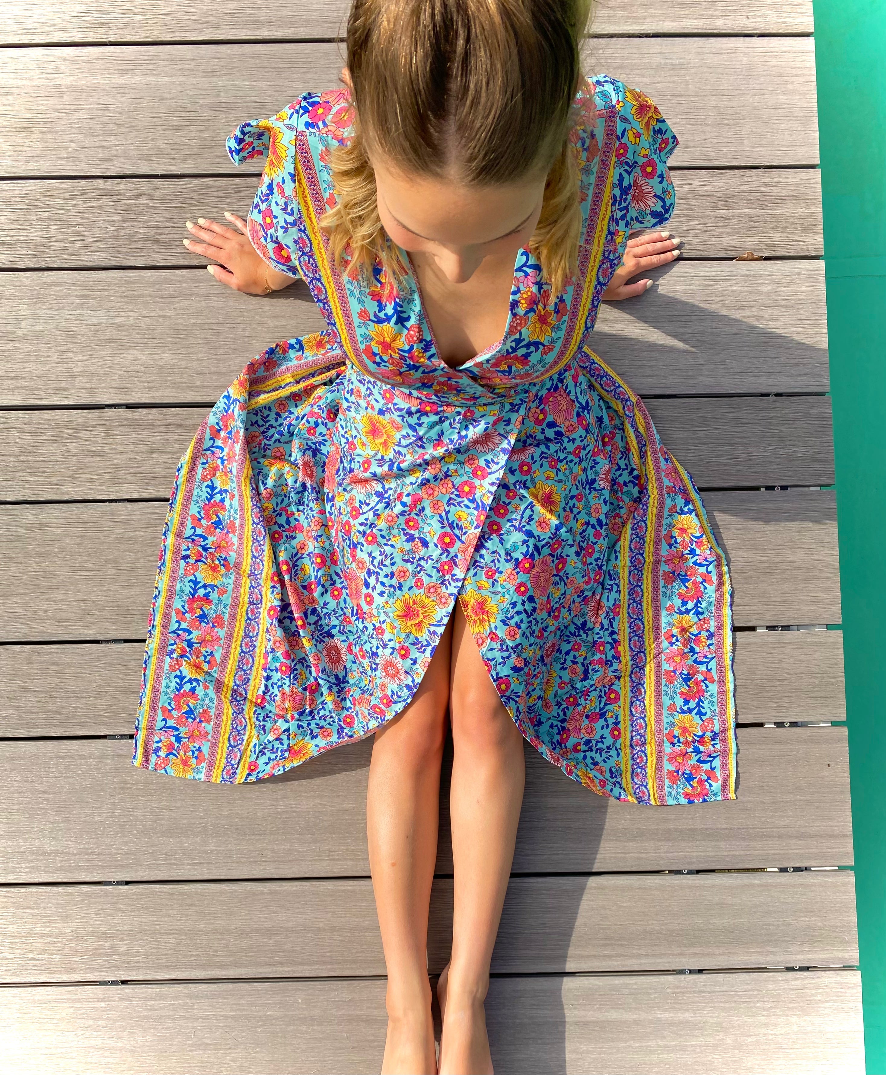 Bohemian Cut-Out Long Boho Dress