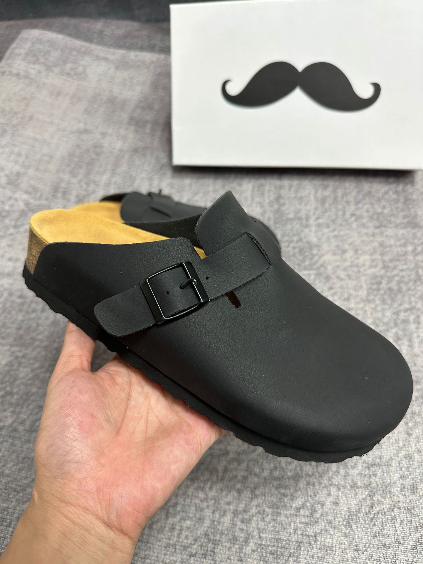 Boston Oiled Leather Footbed Clogs Shoes