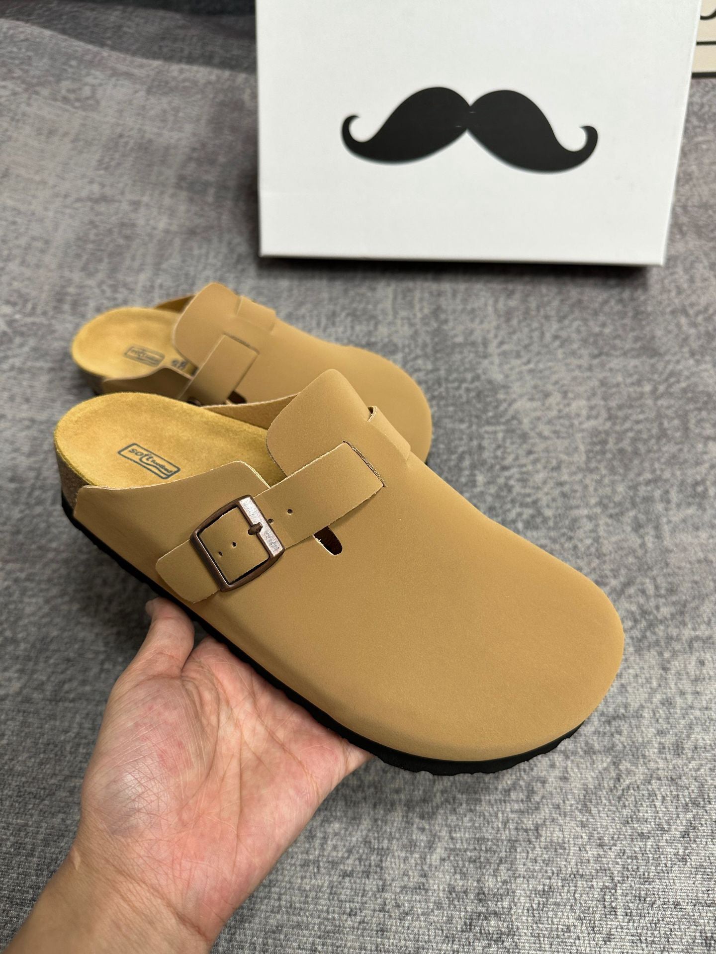 Boston Oiled Leather Footbed Clogs Shoes