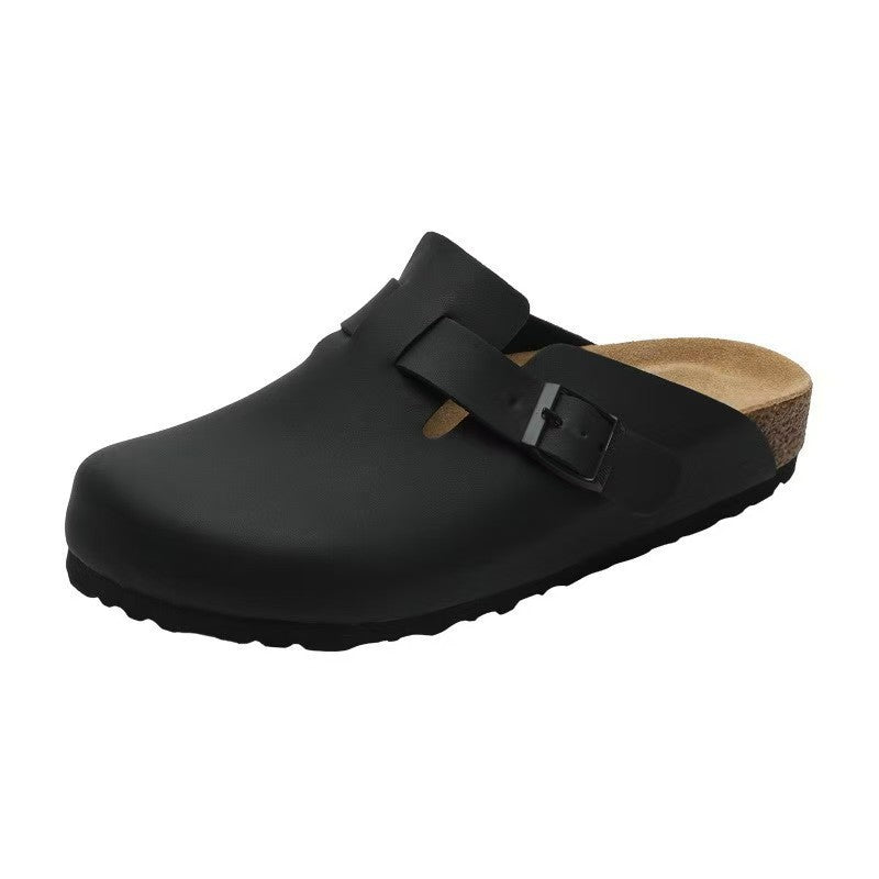Boston Oiled Leather Footbed Clogs Shoes