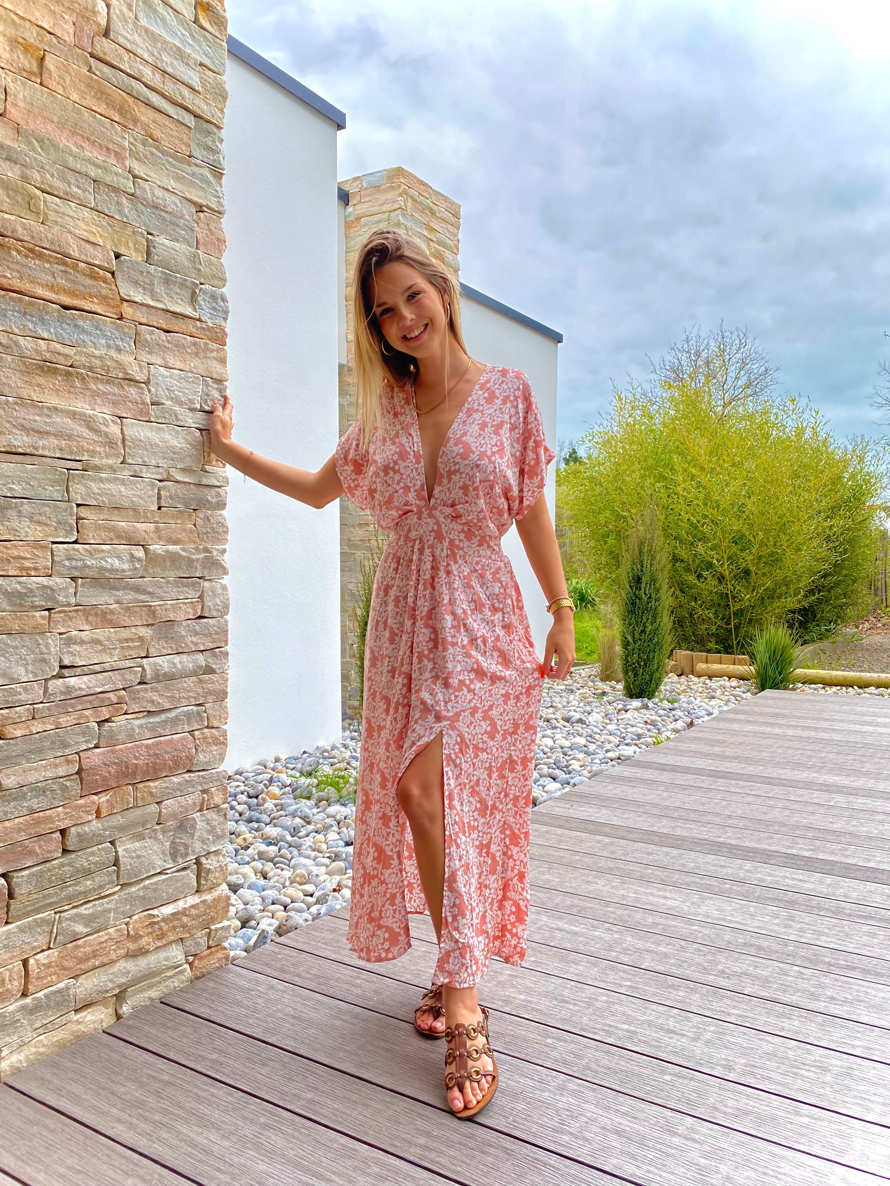 Bohemian Powder Pink Boho Dress