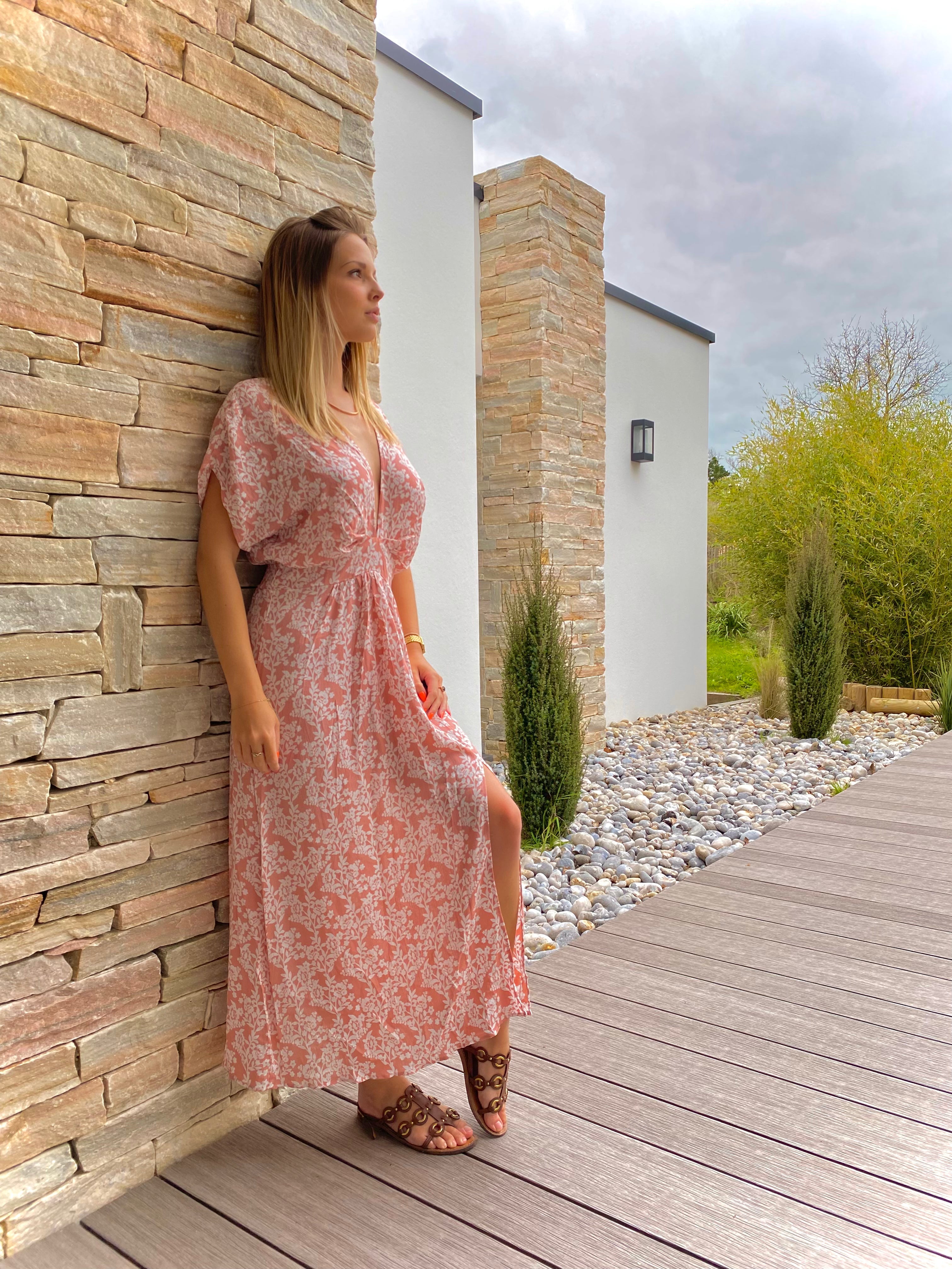 Bohemian Powder Pink Boho Dress
