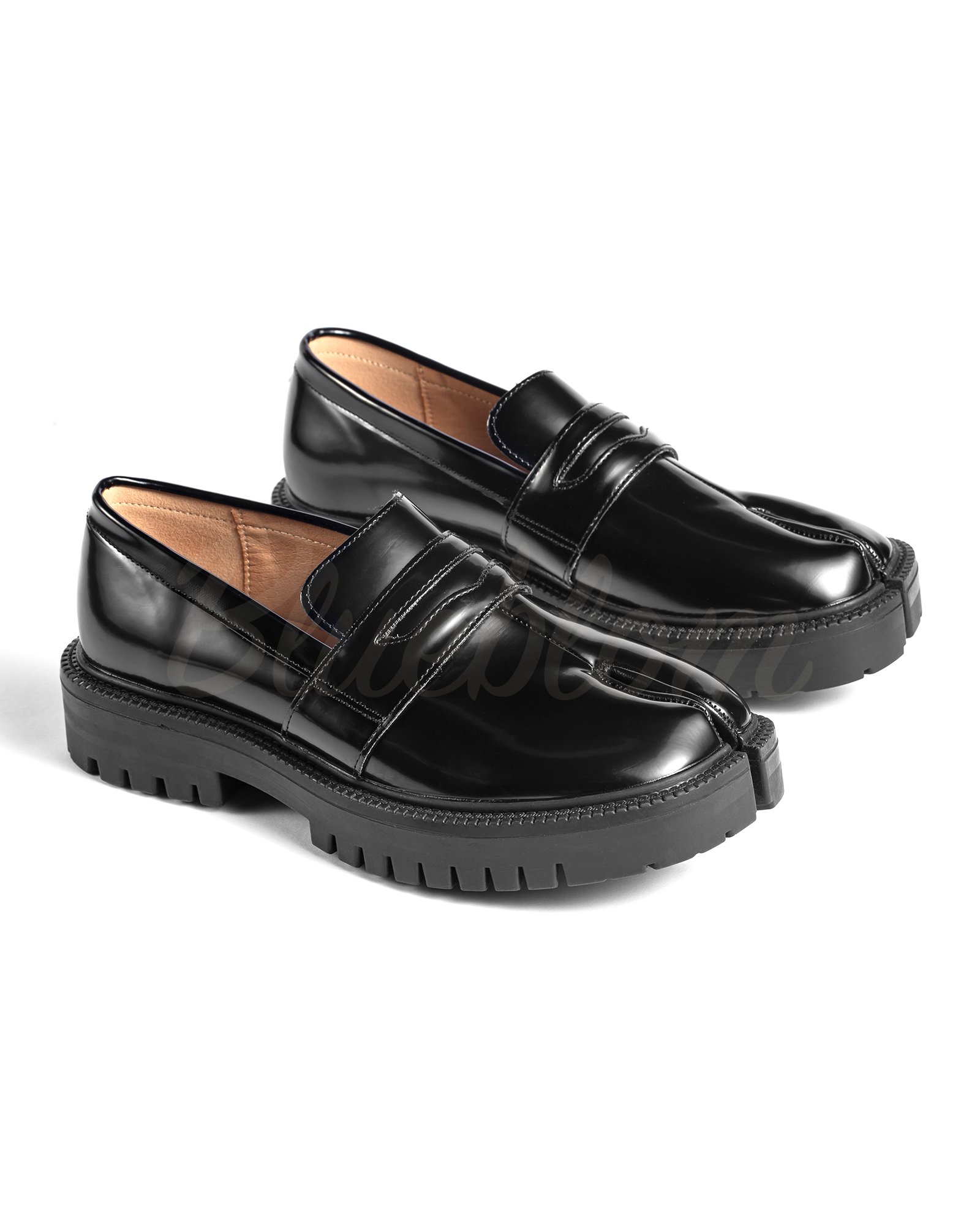 Thick Heel Tabi Loafers