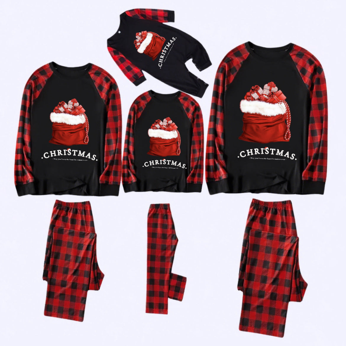 Holly Plaid-Family Christmas Pajamas