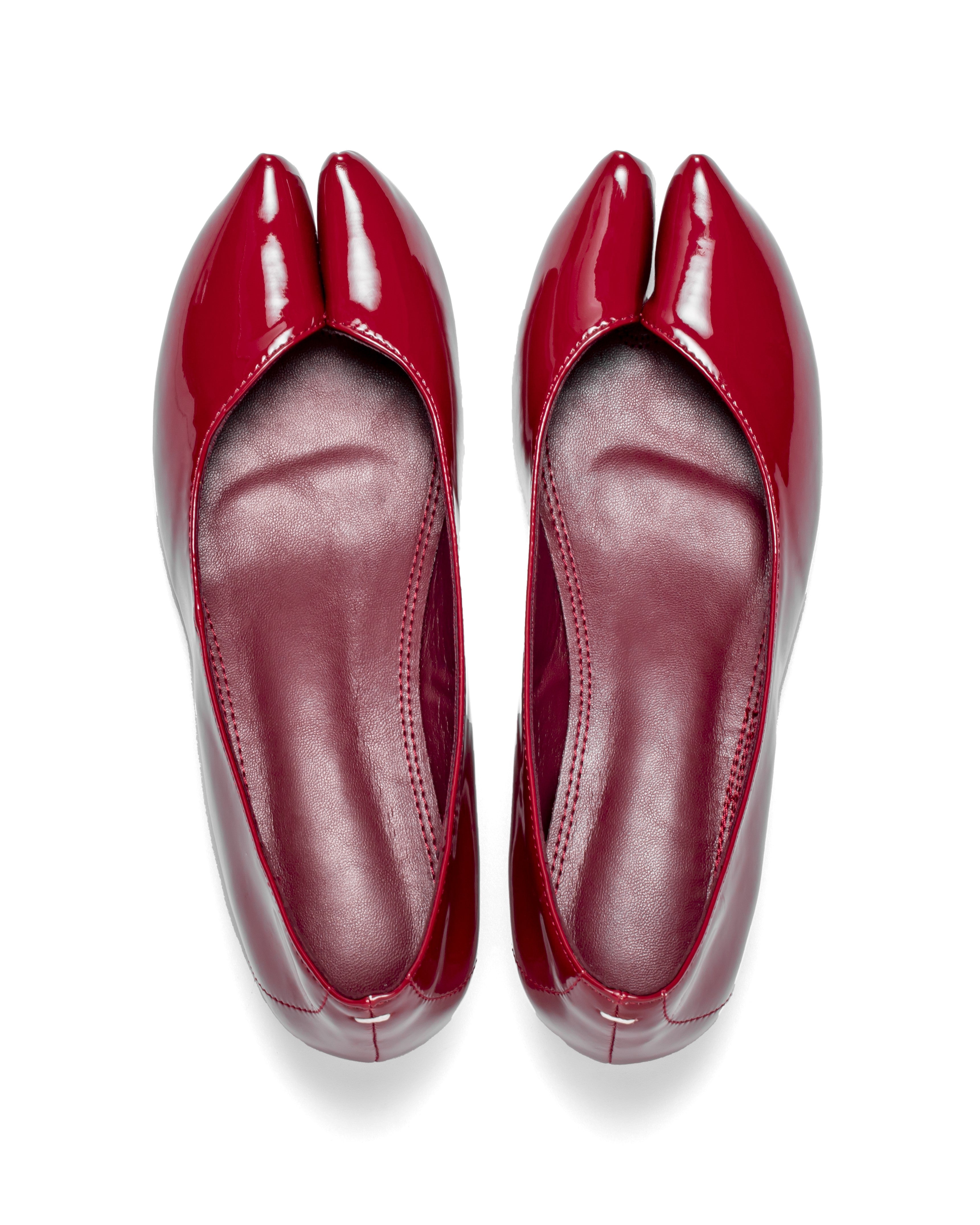 Burgundy Patent Leather Tabishoes