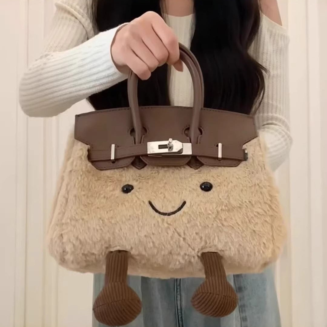 Jellykin Plush Smiley Face Crossbody Bag