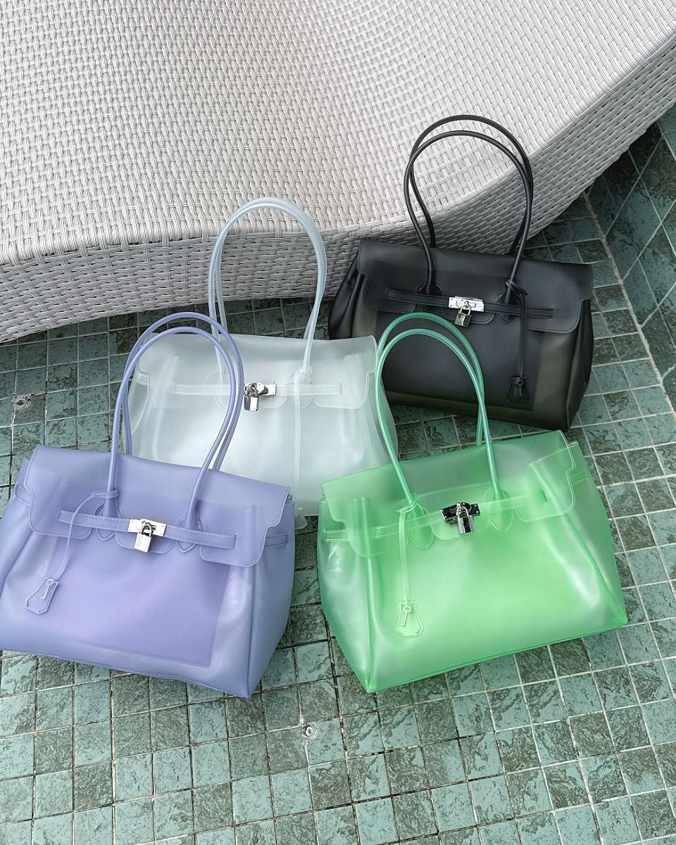 Candy Color Jelly Firkin Tote bag