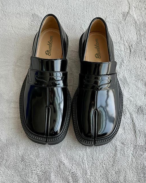 Thick Heel Tabi Loafers