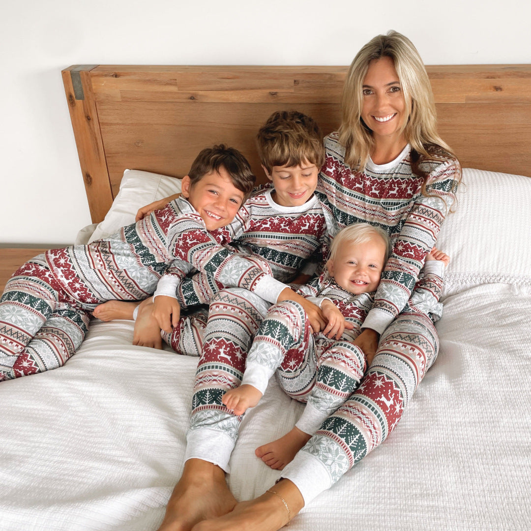 Brown Cocoa-Family Matching Christmas Pajamas