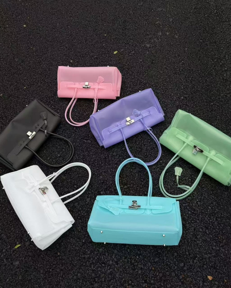 Horizontal Candy Color Jelly firkin bag