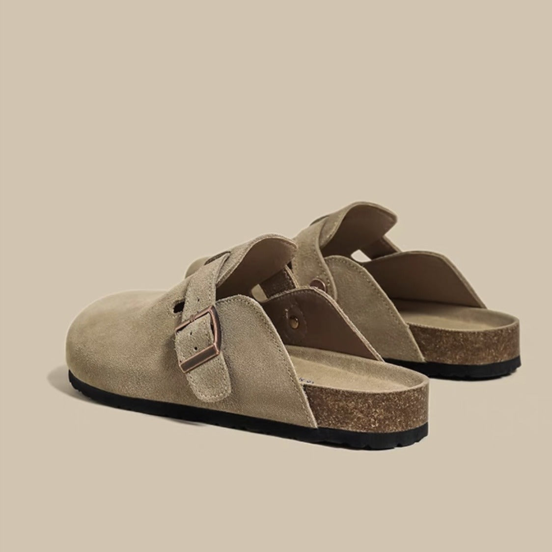 Boston Suede Footbed Clogs Shoes