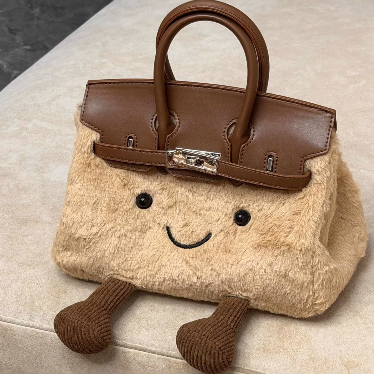 Jellykin Plush Smiley Face Crossbody Bag
