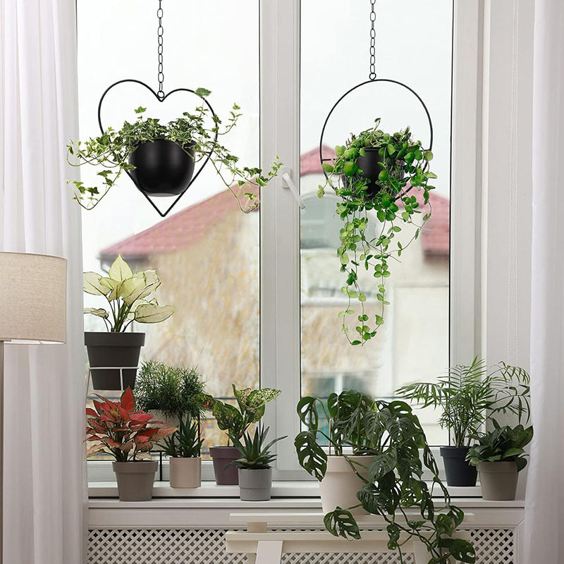 2-Pack Metal Hanging Plant Hanger ｜For 6-inch Potted Plants