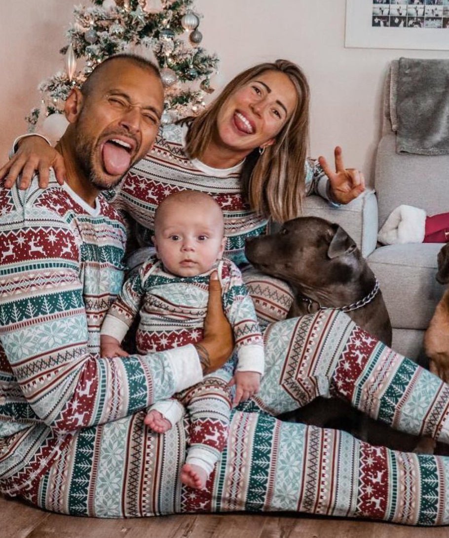 Brown Cocoa-Family Matching Christmas Pajamas