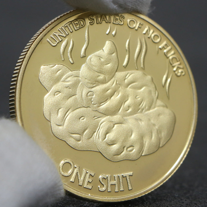 Dog Shit Coin 5-Pack Lucky Gold Coin