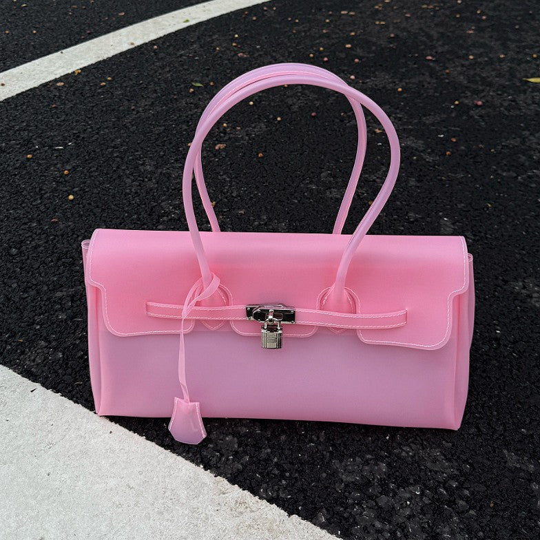 Horizontal Candy Color Jelly firkin bag