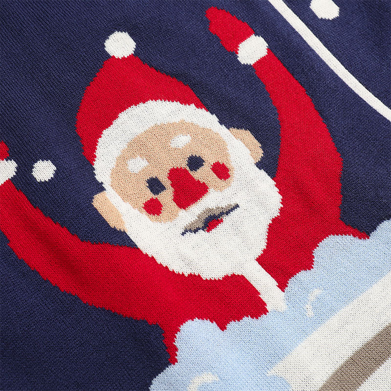 Santa’s Joyful Bathtub Show Christmas Sweater