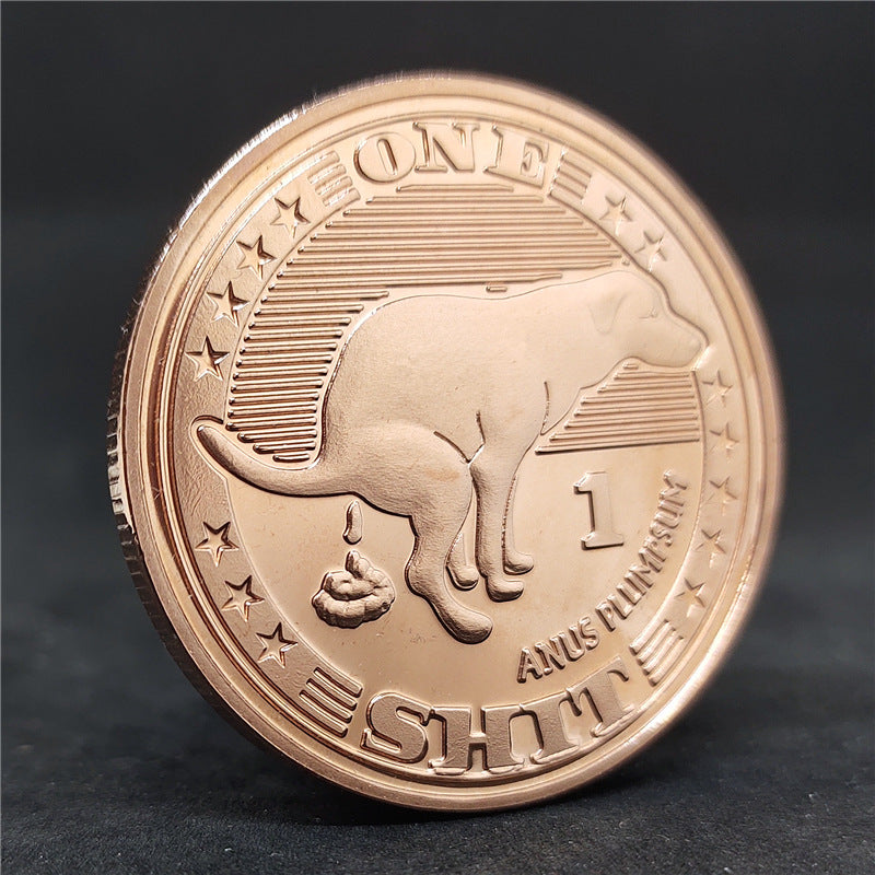 Dog Shit Coin 5-Pack Lucky Gold Coin
